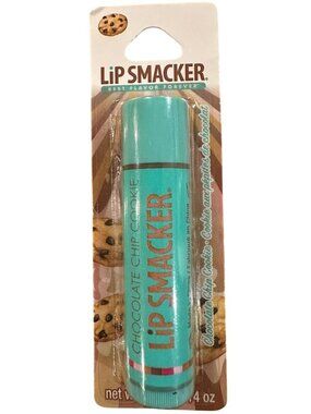Lip Smacker CHOCOLATE CHIP COOKIE Flavored Lip Balm Blue+Gold Tube Discontinued